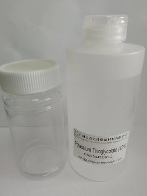 Белый порошок тиогликольной кислоты в косметике для хранения в прохладном состоянии