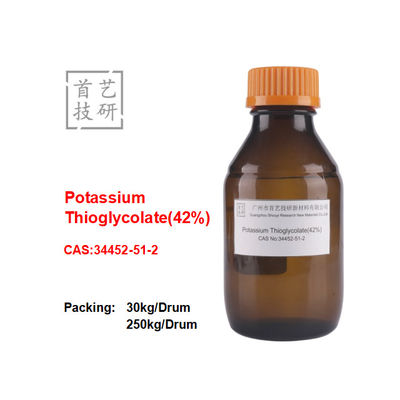 Бесцветный жидкий калий тиогликолат 42% Assay CAS 34452-51-2 Для эпиляции